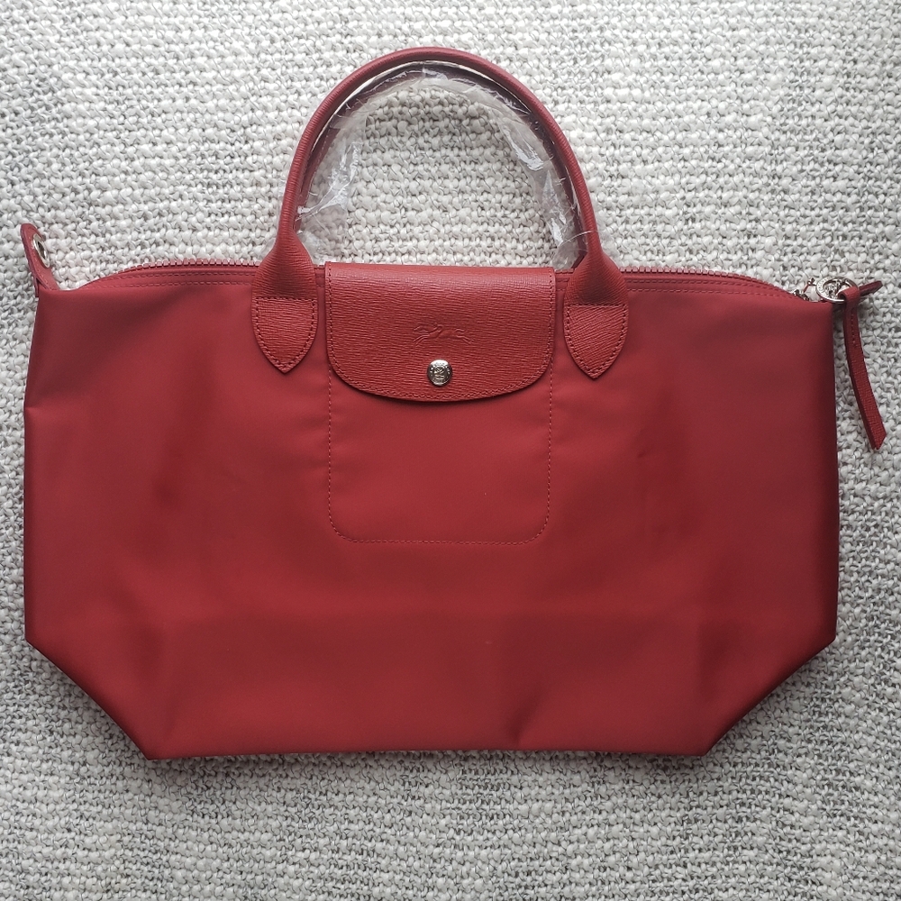 Longchamp Le Pliage Tote Bag - Red